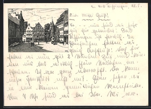 Ansichtskarte bad kissingen - ansichtskarte,