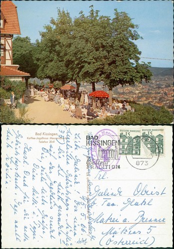 Ansichtskarte bad kissingen - ansichtskarte,