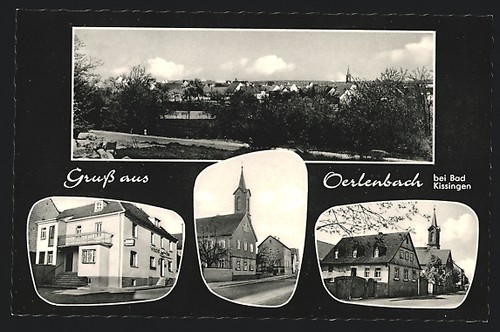 Oerlenbach bad kissingen - ak, /