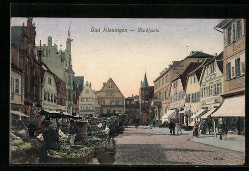 Bad kissingen marktplatz mit - kissingen,,