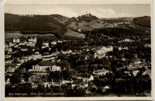Bad kissingen blick vom cafe - kissingen,,