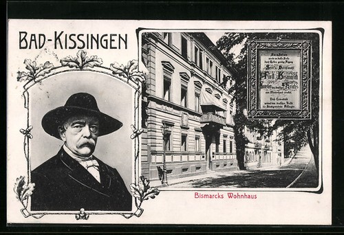 Ansichtskarte bad kissingen - ansichtskarte,