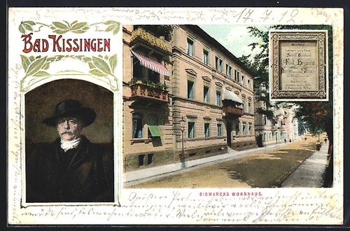 Ansichtskarte bad kissingen - ansichtskarte,