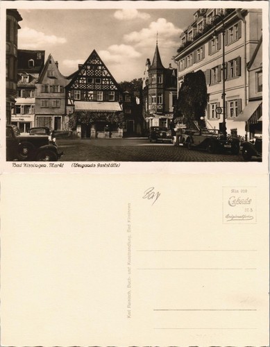 Ansichtskarte bad kissingen - ansichtskarte,
