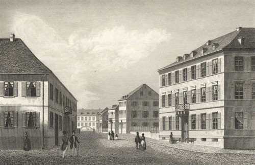 Bad kissingen blick auf haus - -,