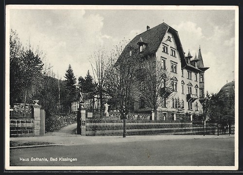 Bad kissingen ansichtskarte - bad,