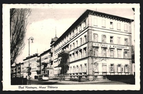 Ansichtskarte bad kissingen - ansichtskarte,
