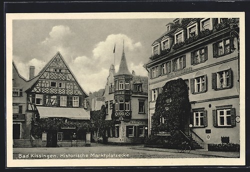 Bad kissingen historische - ak, kissingen,