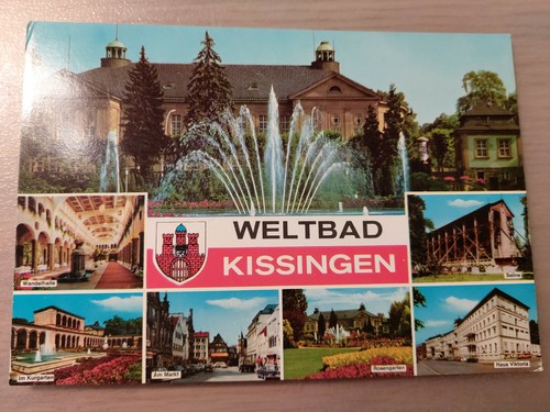Postkarte bad kissingen - bad,